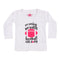 Long Sleeve Tee White Sunday Funday - Denny's