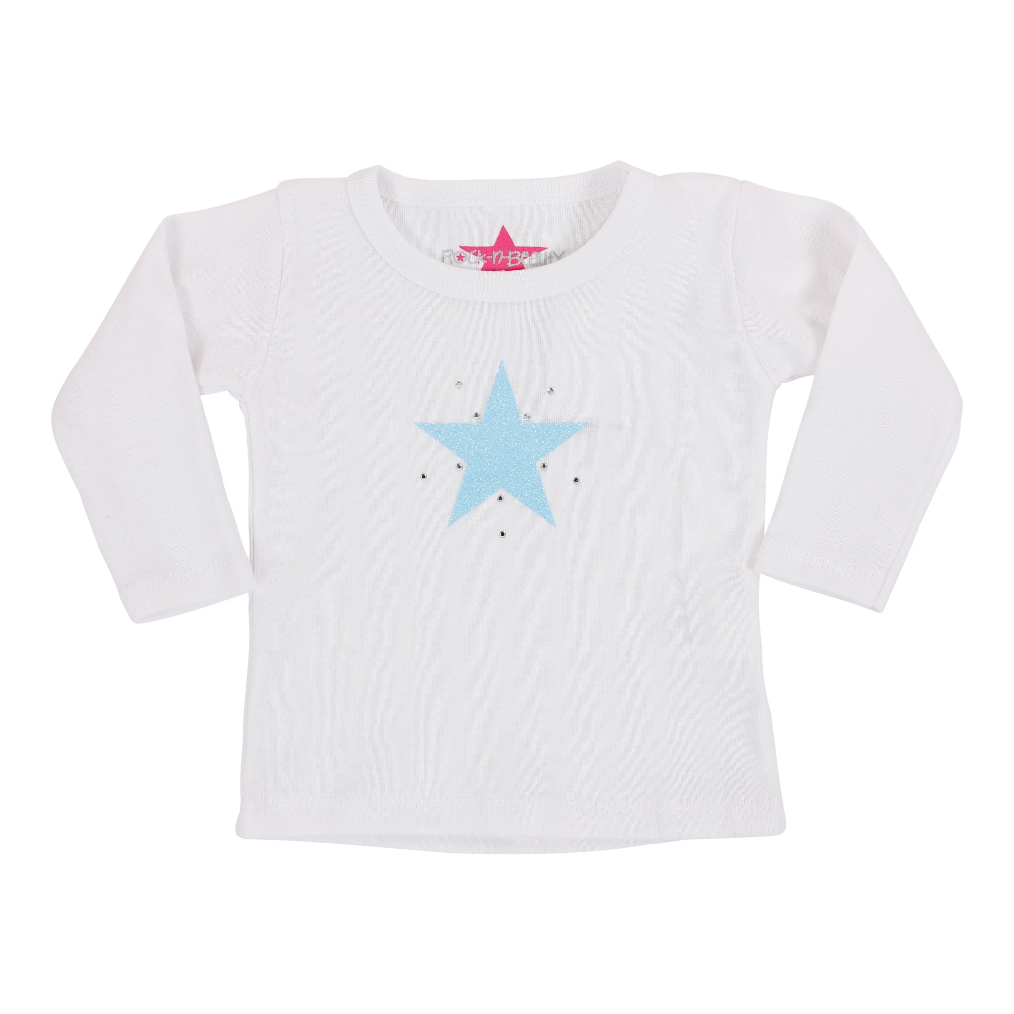 Long Sleeve Tee with Blue Star - Denny's