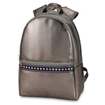 Metallic Leather Backpack with Multi Stars - Denny's