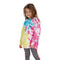 Pink Turquoise & Yellow Tie Dye Hoodie - Denny's
