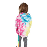 Pink Turquoise & Yellow Tie Dye Hoodie - Denny's