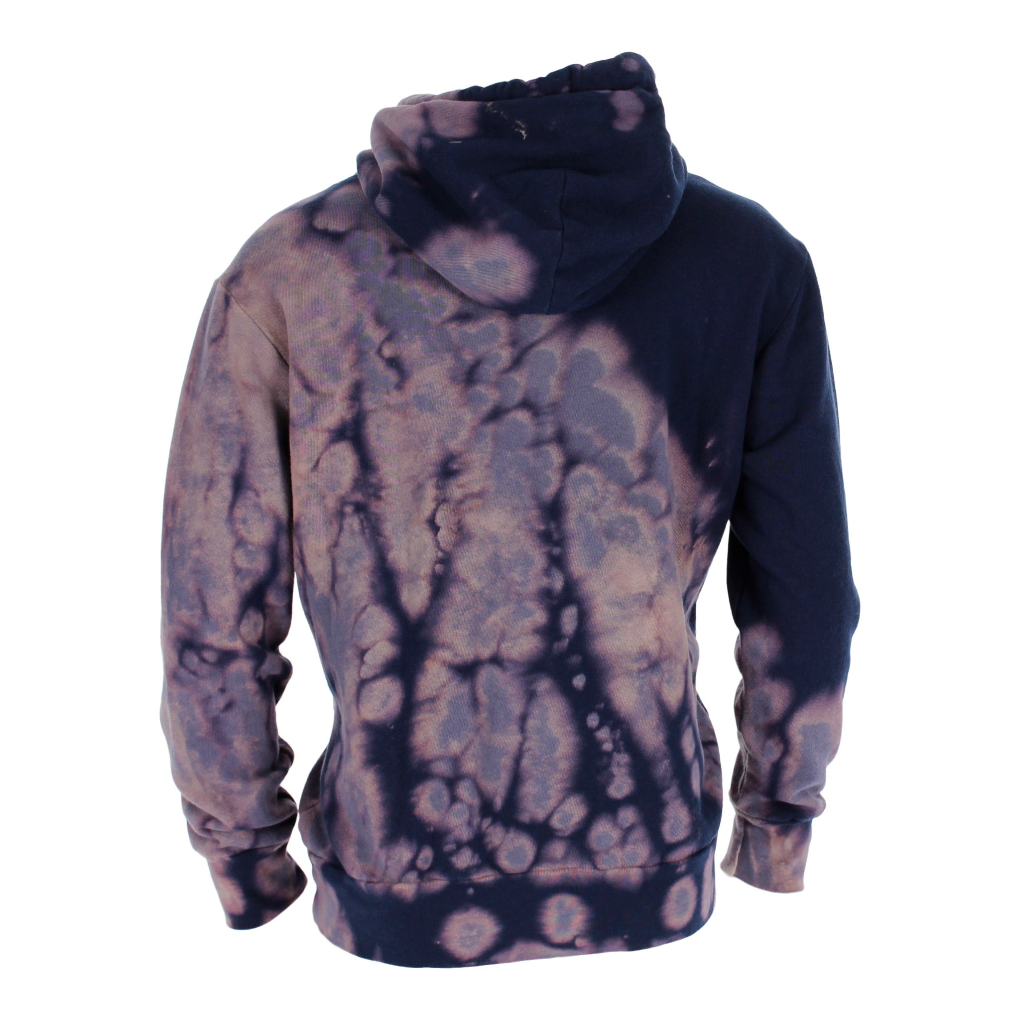 Long Sleeve Hoodie Navy Bleach - Denny's