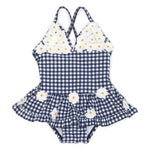 1pc Daisy Gingham Bathing Suit - Denny's
