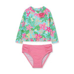2pc Tropical Rashguard Bathing Suit - Denny's