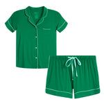 Button Front Short Set - Denny's