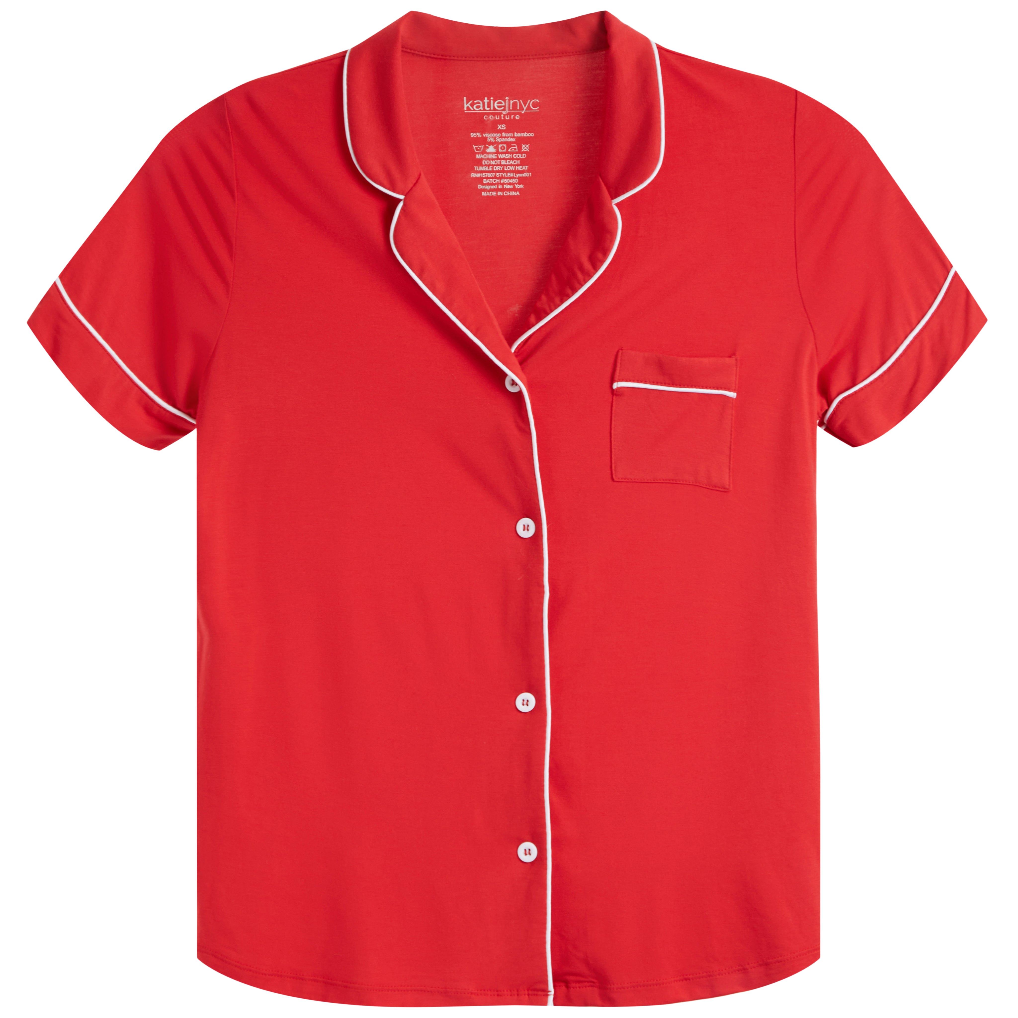 Button Front Short Set - Denny's