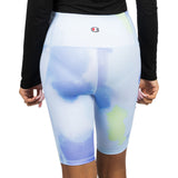 Blue Cloud Wash Biker Short - Denny's