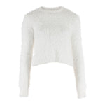 Long Sleeve Side Tie Crew Sweater - Denny's