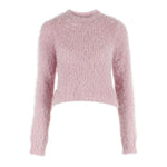 Long Sleeve Side Tie Crew Sweater - Denny's