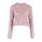 Long Sleeve Side Tie Crew Sweater - Denny's