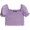 Marlee Puff Sleeve Smock Top - Denny's