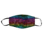 Blk Metallic Snake Skin Mask - Denny's