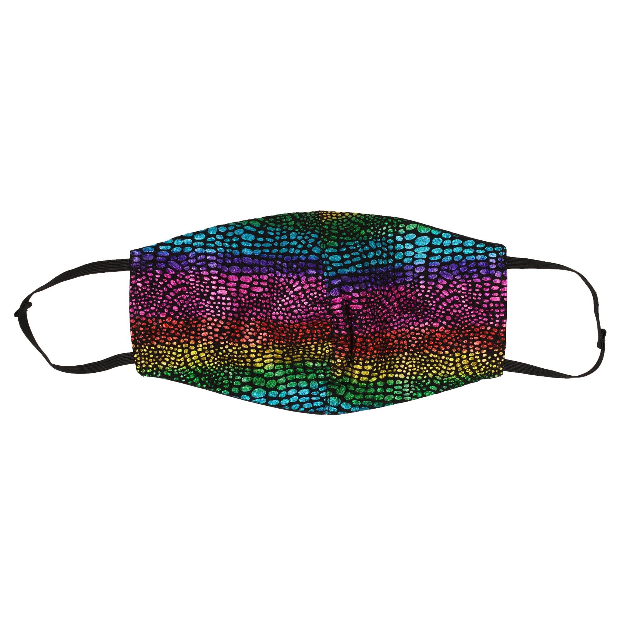 Blk Metallic Snake Skin Mask - Denny's