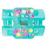 Tonal Neon Rhinestone Claw Clip - Denny's
