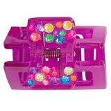 Tonal Neon Rhinestone Claw Clip - Denny's