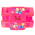Tonal Neon Rhinestone Claw Clip - Denny's