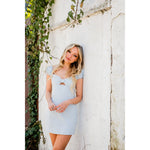 Front Ribbed Bodycon Dress - Denny's