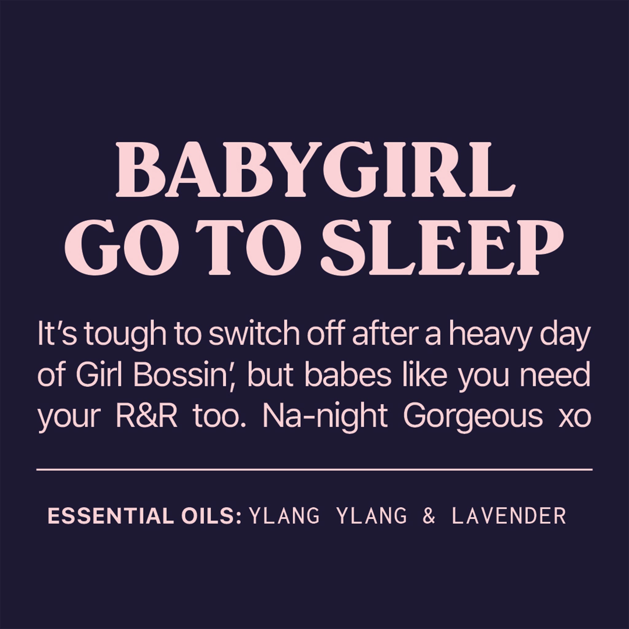 Baby Girl Go To Sleep Mood Oil - Denny's