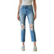 High Rise Boyfriend Criss Cross Crop Jean - Denny's