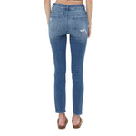 Mid Rise Repaired Patch Skinny Jean - Denny's