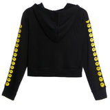 Smiley Sleeve Zip Hoodie - Denny's