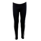 Black Capri with Silver/Black/Gold Stripe Down Side - Denny's