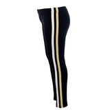 Black Capri with Silver/Black/Gold Stripe Down Side - Denny's
