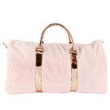 Rose Gold Fur Duffle Travel Bag - Denny's