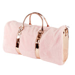 Rose Gold Fur Duffle Travel Bag - Denny's