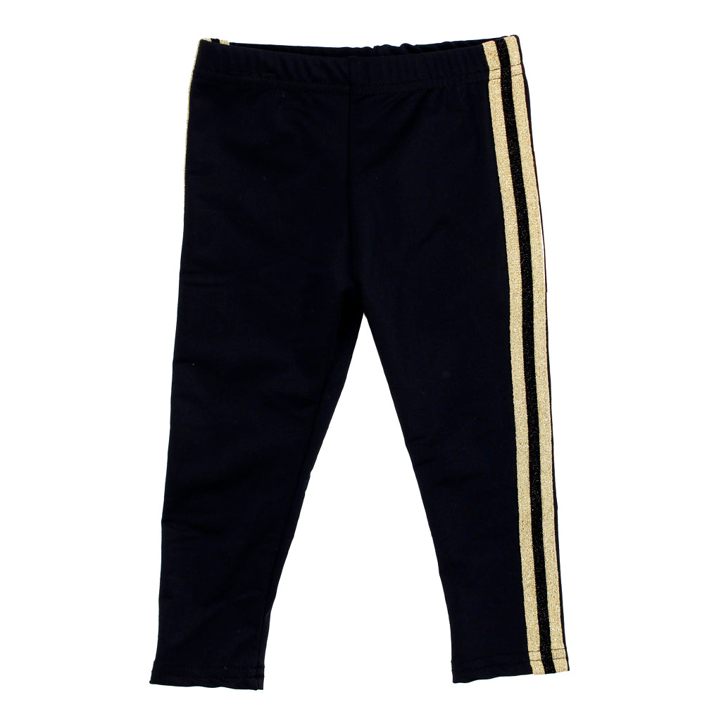 Black Legging with Gold Stripe - Denny's