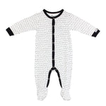 Footie White Black - Denny's