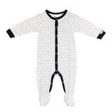 Footie White Black - Denny's