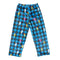 Blue Plaid Lightening Bolt Pant - Denny's