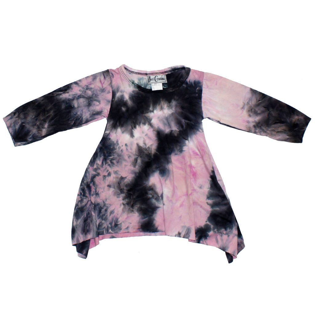Long Sleeve Angle Tee Pink Tie Dye - Denny's