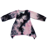 Long Sleeve Angle Tee Pink Tie Dye - Denny's