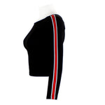 Metallic Side Stripe Off Shoulder - Denny's