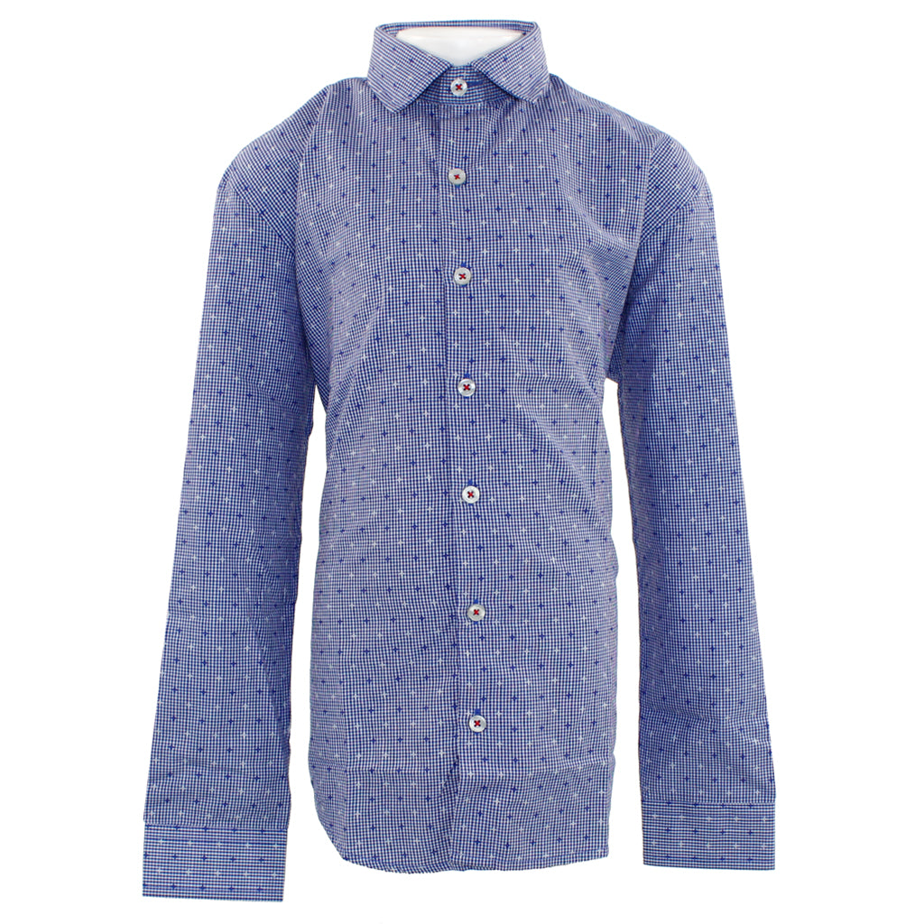 Gingham Stitch Dress Shirt - Denny's