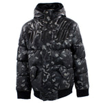 Black Geo Puffer Jacket - Denny's