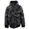 Black Geo Puffer Jacket - Denny's