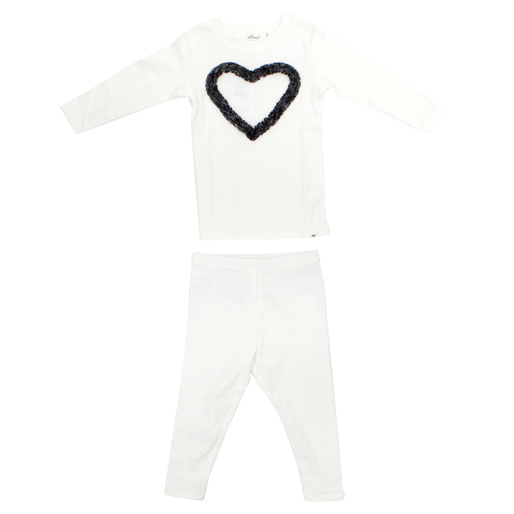 Two Piece Set Pepper Ruffle Heart - Denny's