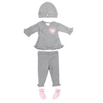 4pc Swing Take Home Hthr/Pk Lace Heart - Denny's