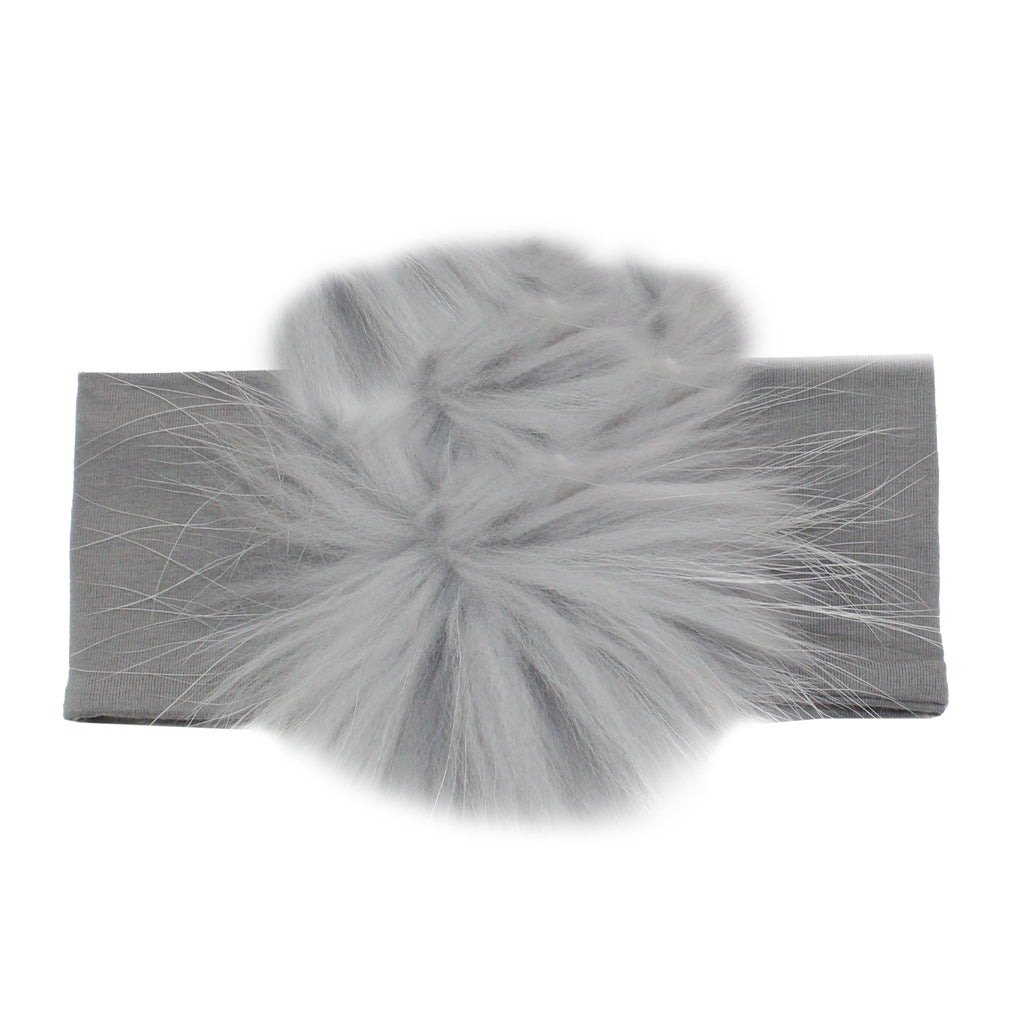Headband Gry w Gry Pom - Denny's