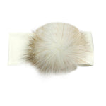 Headband Creme w Creme Pom Pom - Denny's