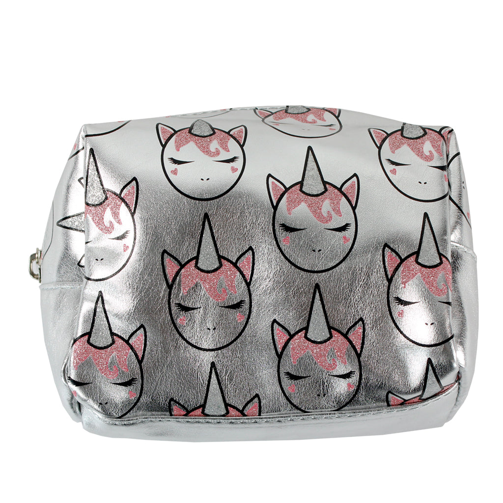 Whimsical Metallic Unicorn Cosmetic Bag - Denny's