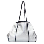 Silver Neoprene Tote - Denny's