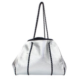 Silver Neoprene Tote - Denny's