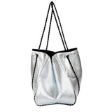 Silver Neoprene Tote - Denny's