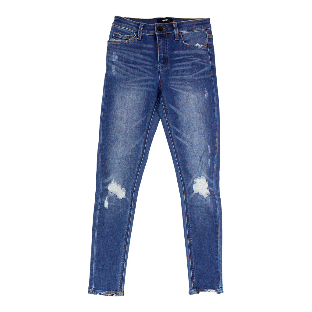Distressed Annkle Skinny Jean - Denny's