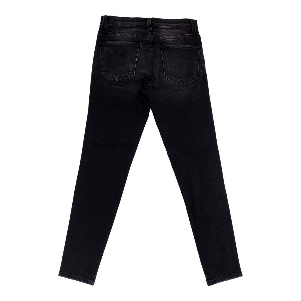 Faded Black Distressed Skinny - Denny's