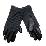 Faux Leather Glove with Knit Trim - Fits Sizes 7-14 and Juniors - Denny's